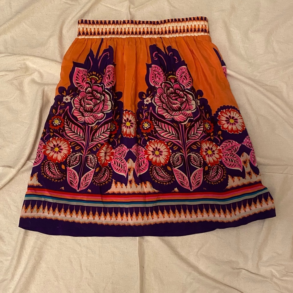 SALE! Anthropologie silk a-line skirt